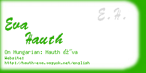 eva hauth business card